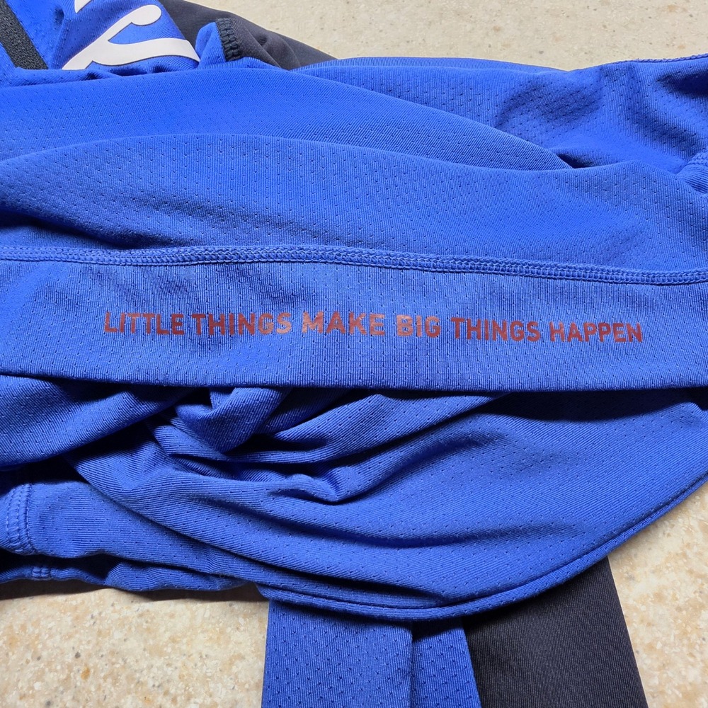 Peloton Mens Quarter Zip Pullover Blue Black Long Sleeve Athletic Top XL - Picture 10 of 12